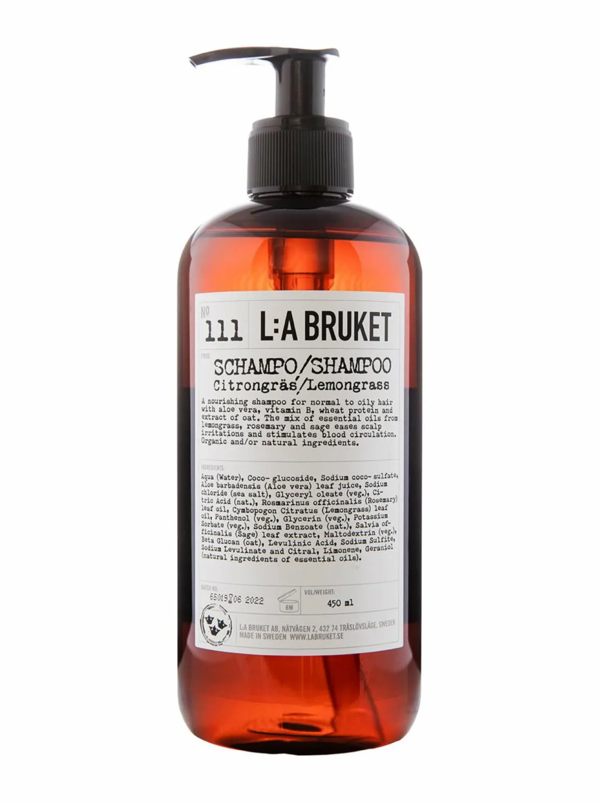 № 111 Lemongrass -shampoo 450 ml