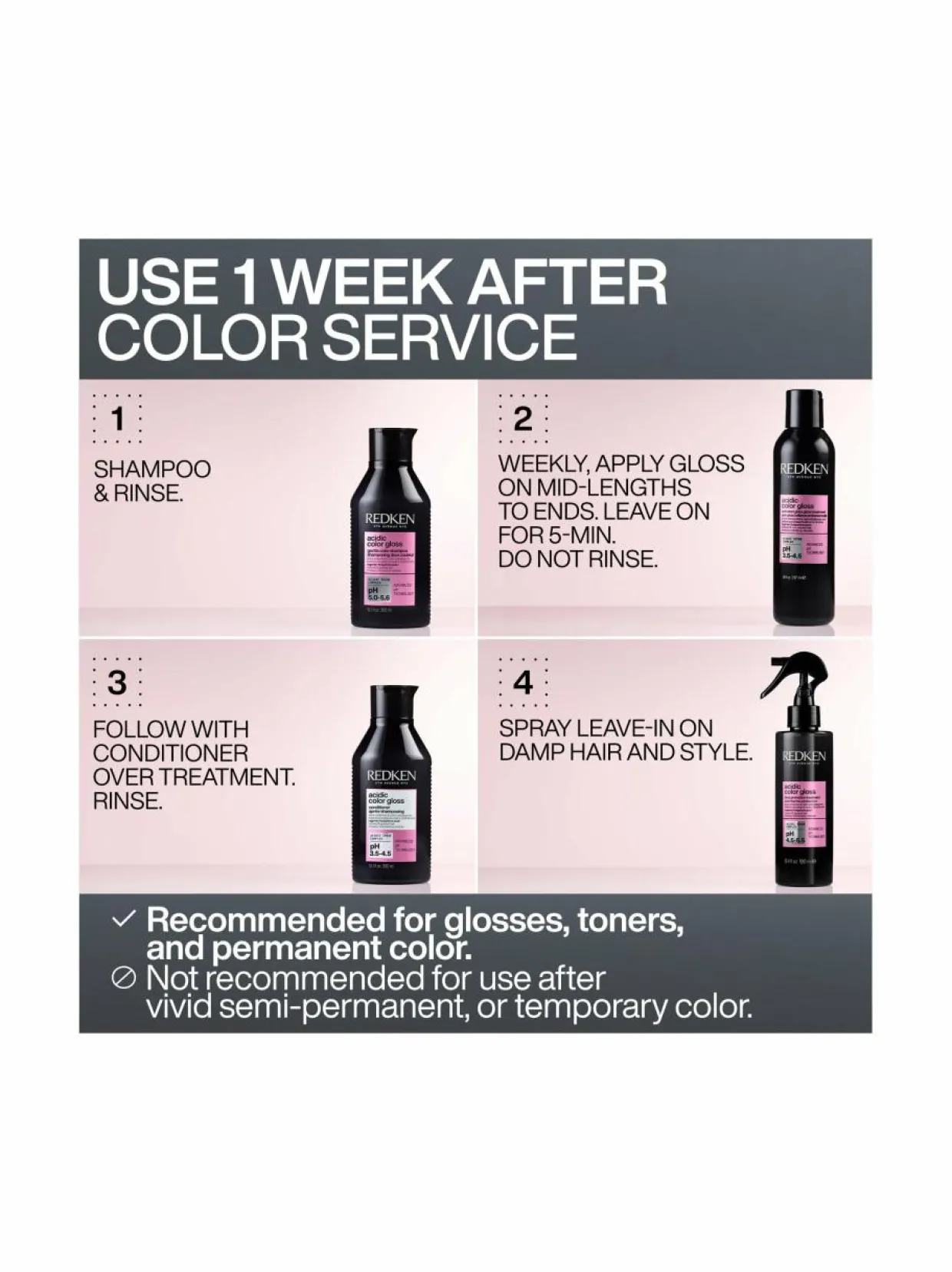 Acidic Color Gloss Conditioner -hoitoaine, 500ml