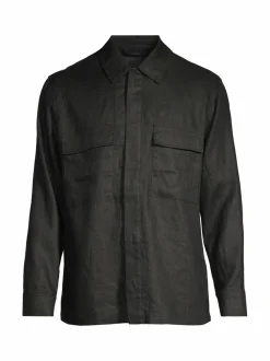 Aiden-pellavakauluspaita