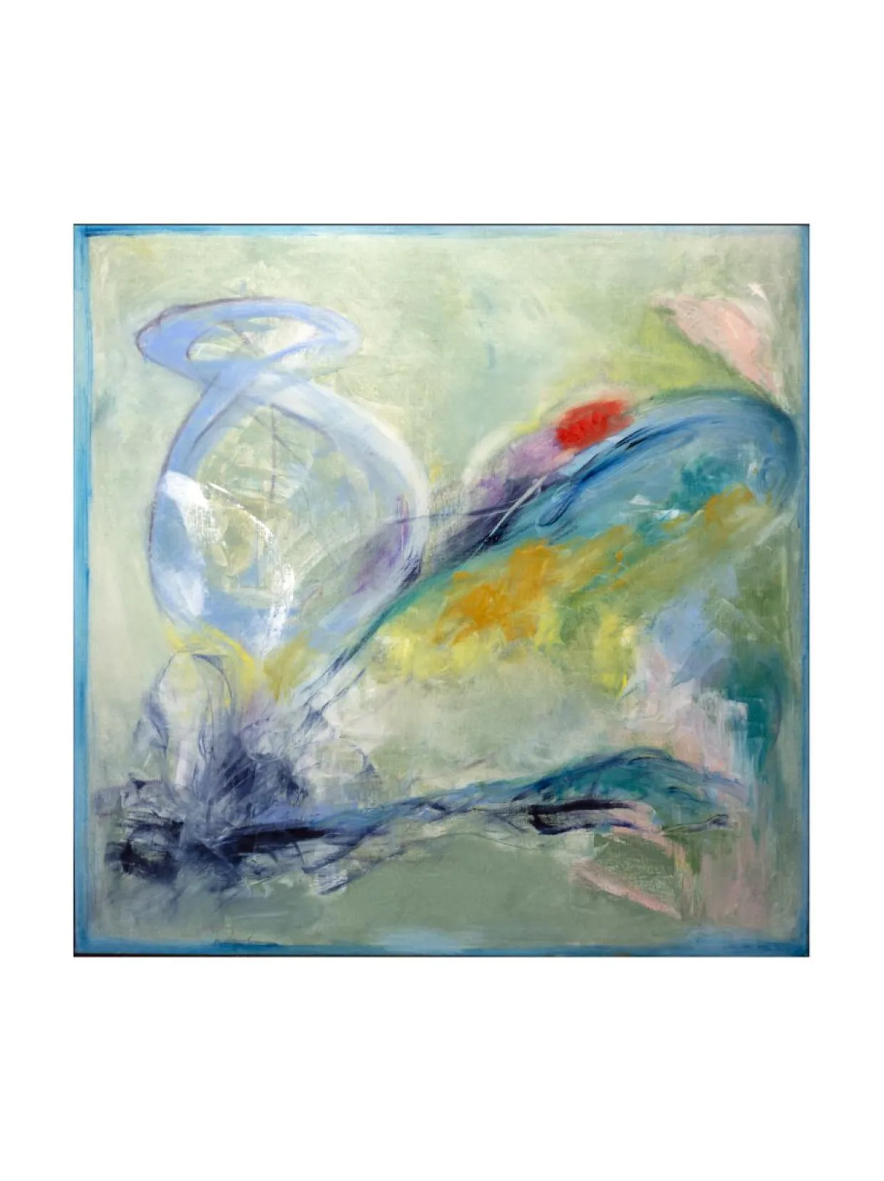 Aina ja ikuisesti, 100x100cm, öljyvärimaalaus, Pia Rydman