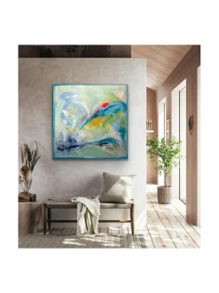 Aina ja ikuisesti, 100x100cm, öljyvärimaalaus, Pia Rydman