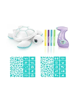 AIRBRUSH PLUSH Pehmeä kilpikonna ja kynäruisku, 25 cm