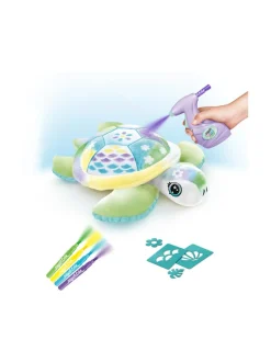 AIRBRUSH PLUSH Pehmeä kilpikonna ja kynäruisku, 25 cm