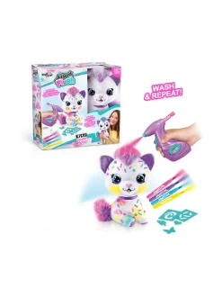 AIRBRUSH PLUSH Pehmokissanpentu ja kynäruisku, 25 cm