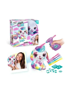 AIRBRUSH PLUSH Pehmokoiranpentu ja kynäruisku, 26 cm