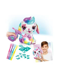 AIRBRUSH PLUSH Pehmokoiranpentu ja kynäruisku, 26 cm