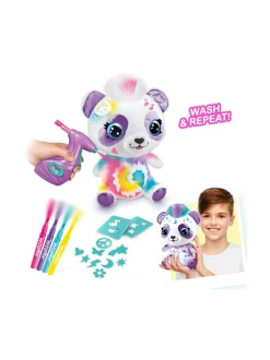 AIRBRUSH PLUSH Pehmopanda ja kynäruisku, 25 cm