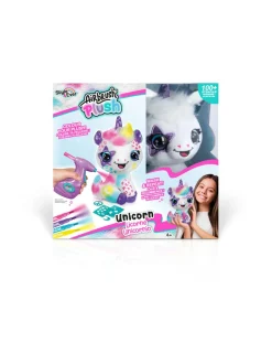 AIRBRUSH PLUSH Pehmoyksisarvinen ja kynäruisku, 25 cm