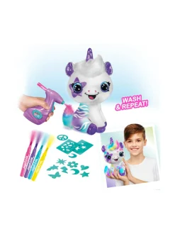 AIRBRUSH PLUSH Pehmoyksisarvinen ja kynäruisku, 25 cm