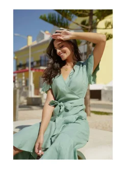 Annika Dress, Desert Sage