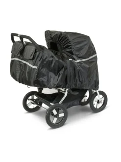 BabyTrold sadesuoja tuplaratas kaksi vaunukoppaa