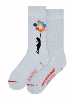 Banksy Graffiti Girl Floating Away -sukat