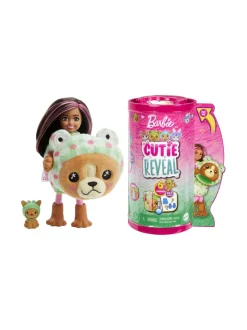 BARBIE Chelsea Cutie Reveal -koiranpentu sammakkopuvussa