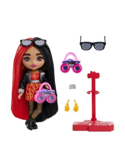 BARBIE Extra Mini Doll - Red/Black Hair