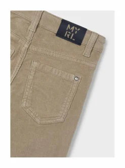 Basic Slim Fit -vakosamettihousut