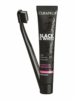 Black is White -hammastahna 90 ml + hammasharja