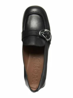 Block Heel Buckle -nahkaloaferit