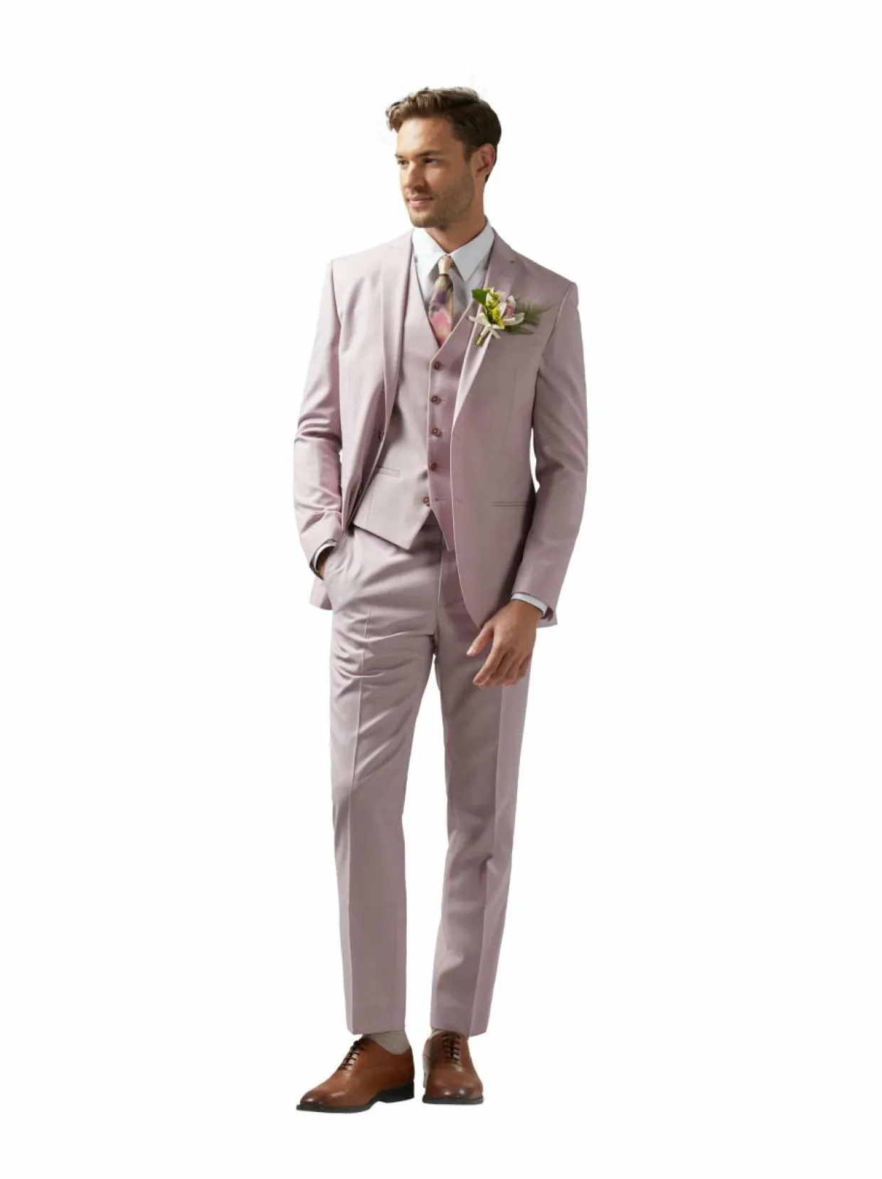 Burra Rose Sharkskin Slim -bleiseri