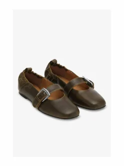 Butterfly Strap Crinkle Oleatex -ballerinat