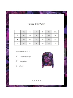 Casual Chic Print Shirt, Marble