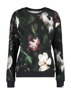 Casual Chic Print Shirt, Noir