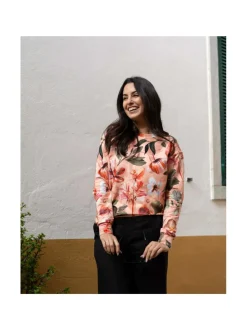 Casual Chic Print Shirt, Siesta