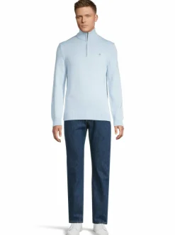 Casual Halfzip -puuvillaneule