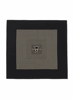 Centered Monogram -silkkihuivi