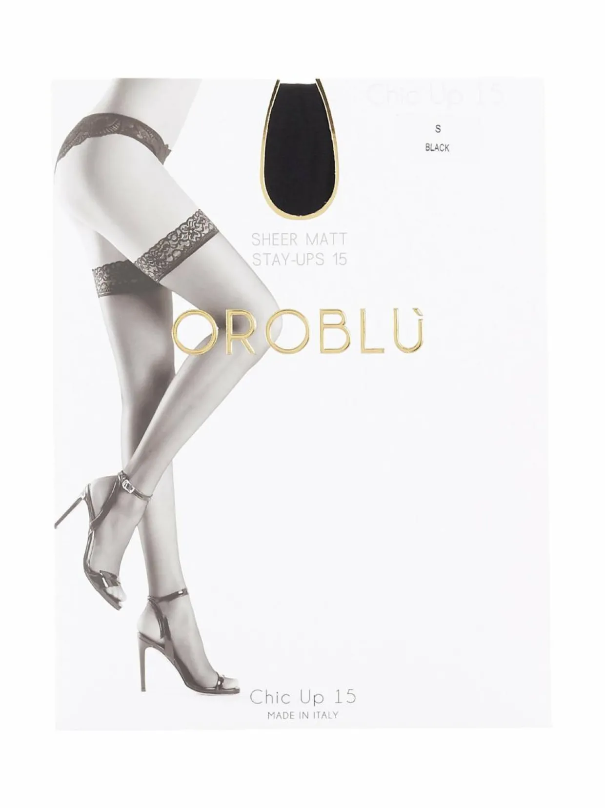 Chic Up -stay-up-sukat 15 den