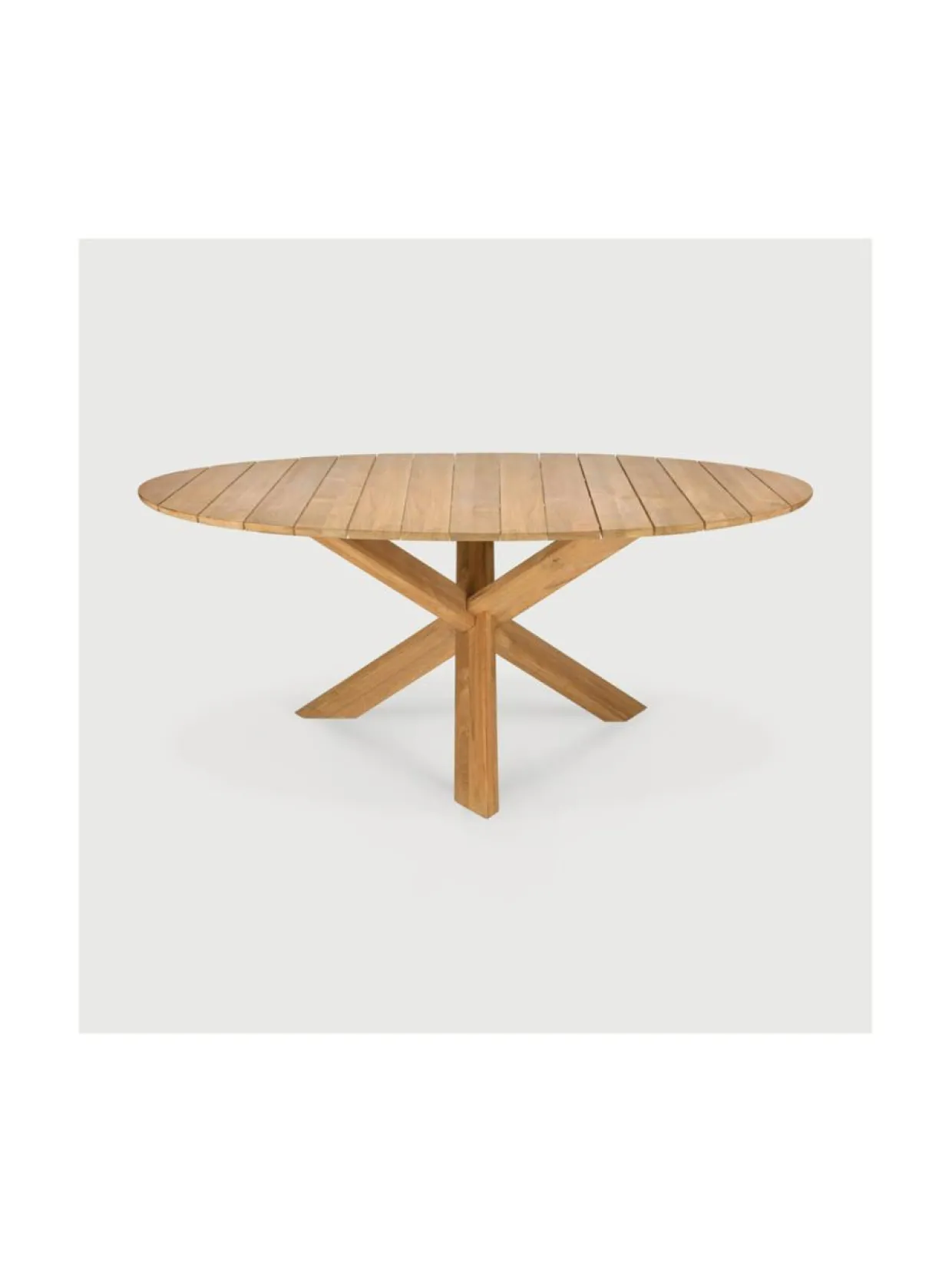 Circle ulkokaluste pyöreä ruokapöytä, teak