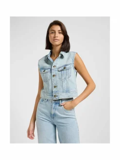 Cropped Rider West -farkkuliivi