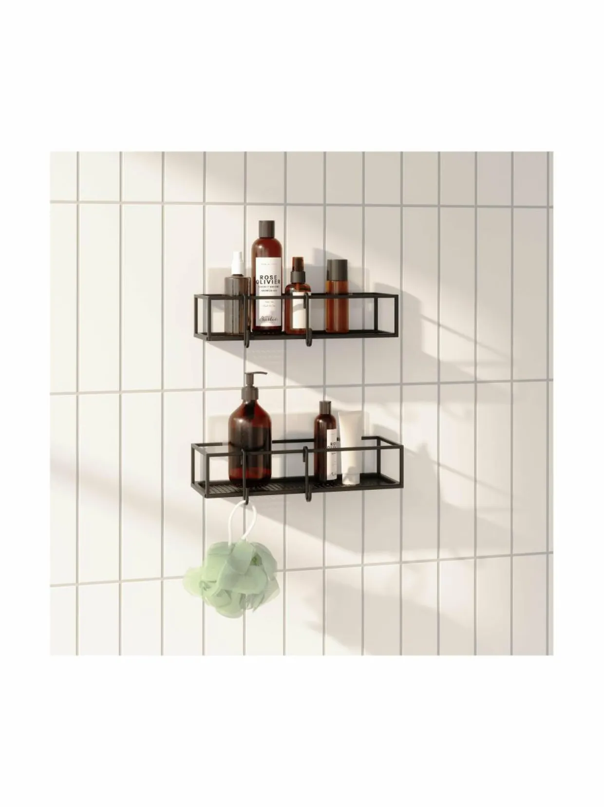 Cubiko-suihkuteline 2 kpl