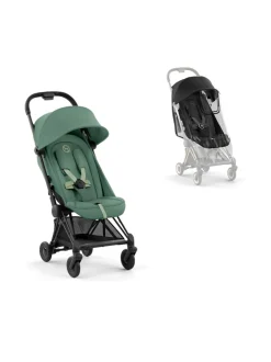 Cybex Coya matkarattaat ja sadesuoja (Matte Black)