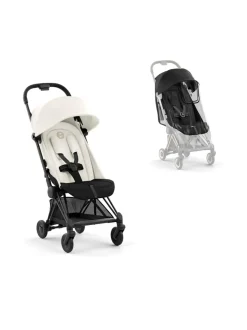 Cybex Coya matkarattaat ja sadesuoja (Matte Black)