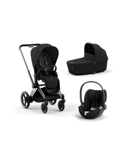 Cybex Priam 4 yhdistelmävaunut ja turvakaukalo (Chrome/Black)