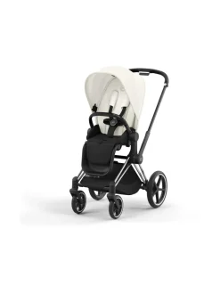 Cybex Priam 4 yhdistelmävaunut ja turvakaukalo (Chrome/Black)