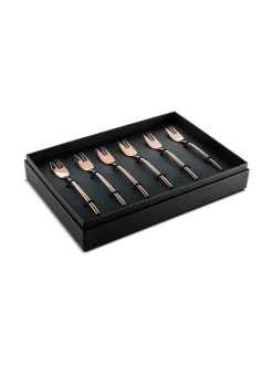 Due Bronzo-kakkuhaarukka 6 kpl lahjapakkauksessa