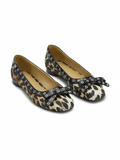 Eyelets Bow -ballerinat