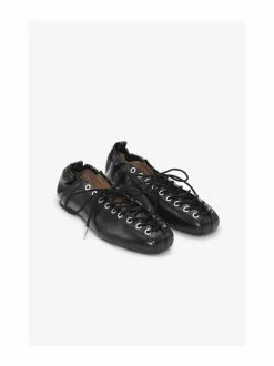 Eyelets Lace Up Ballerina -avokkaat