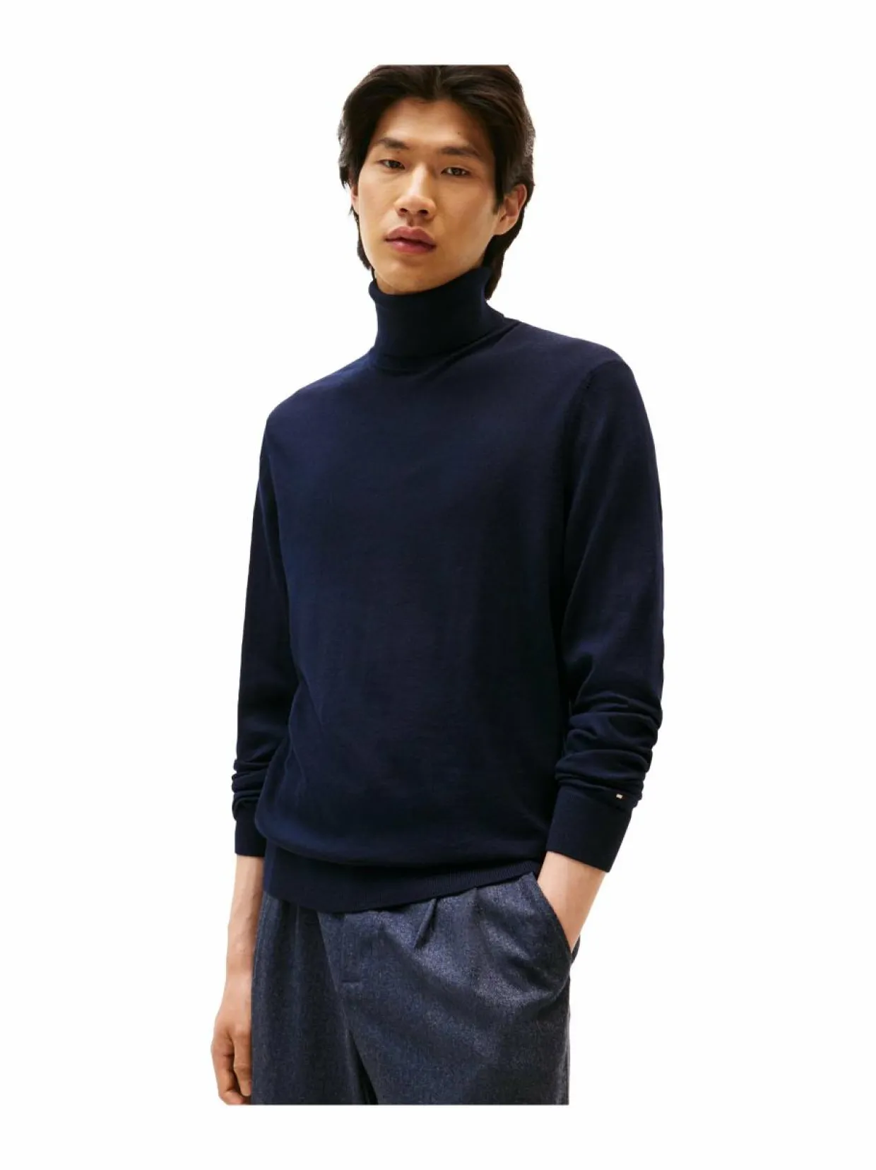 Fine Merino Roll Neck -neule