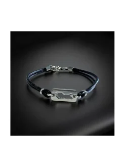 Finland-rannekoru musta/teräs