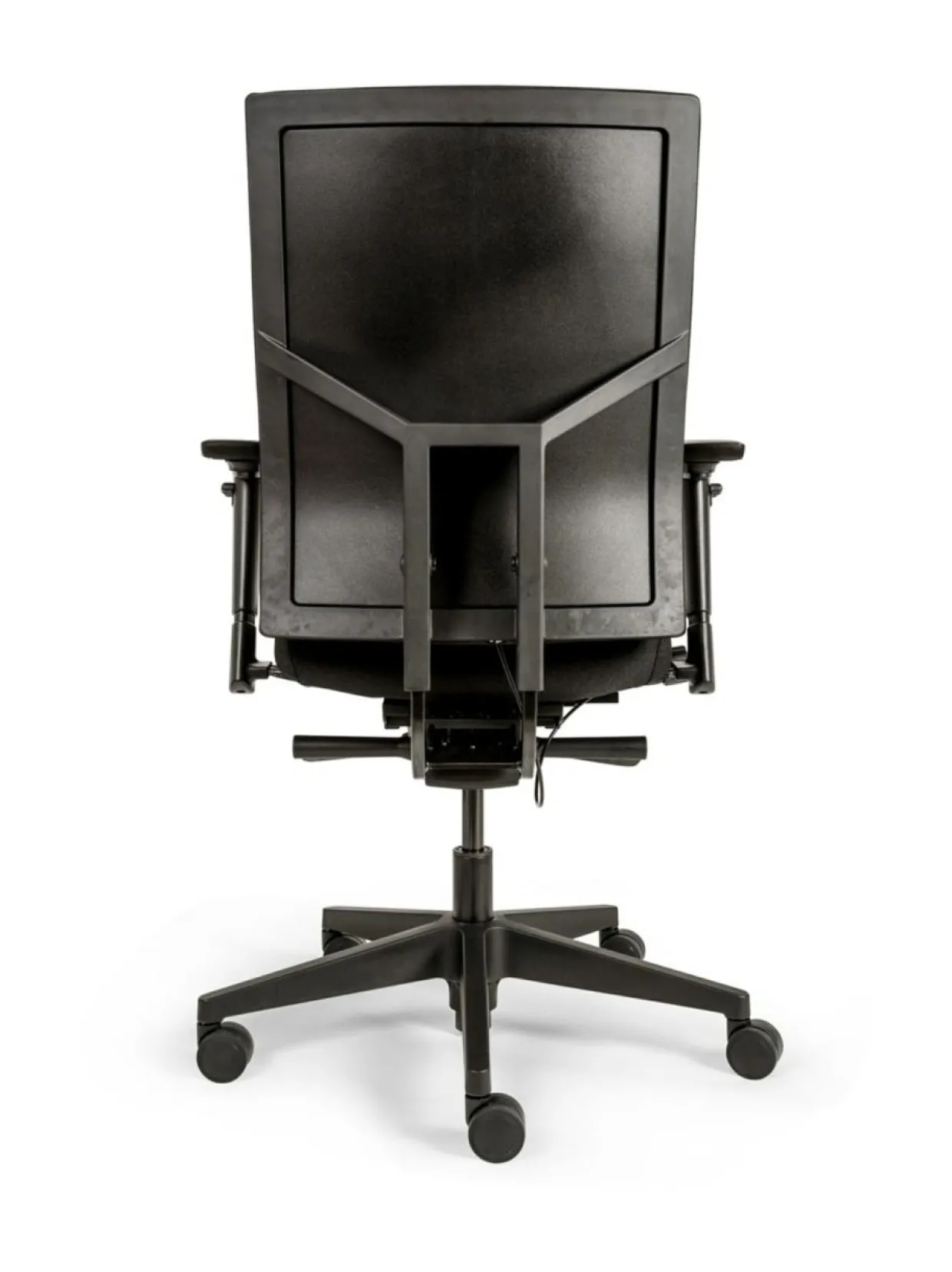 FREE 787 työtuoli - Musta verhoiltu selkänoja, musta niskatuki