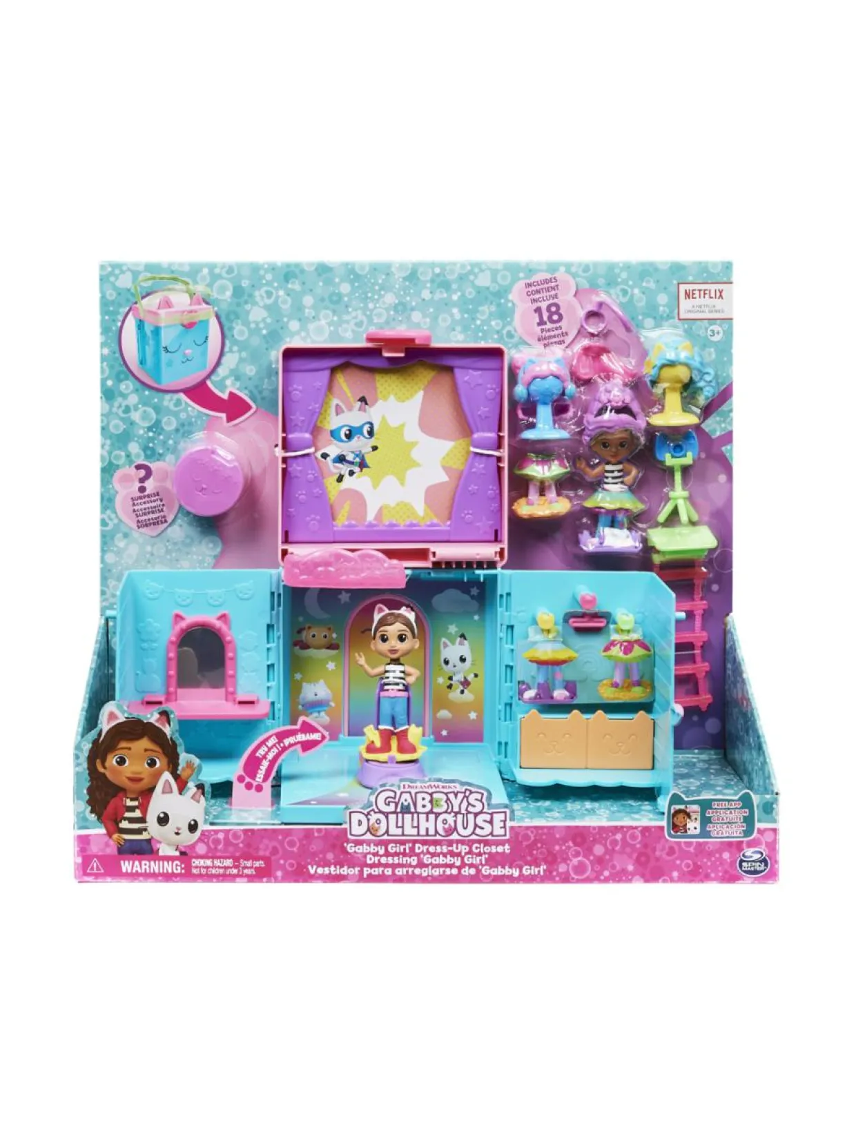 GABBY´S DOLLHOUSE Leikkisetti Gabbyn pukeutumishuone