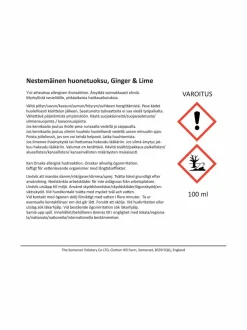 Ginger & Lime -huonetuoksu 100 ml