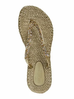 Glitter-varvassandaalit