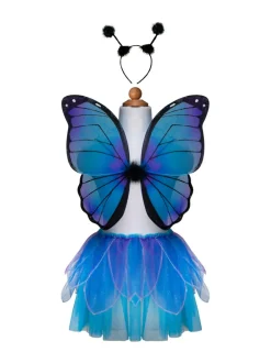 GREAT PRETENDERS Siivet, hame ja pääpata Sininen perhonen