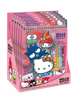 HELLO KITTY Värityslehtiö ja kyniä