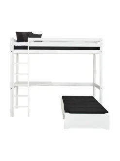 Hoppekids ECO Dream Parvisänky kulmapöydällä ja lisävuoteella 90cm x 200cm