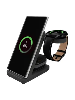 3in1 langaton latausasema Samsungille Musta