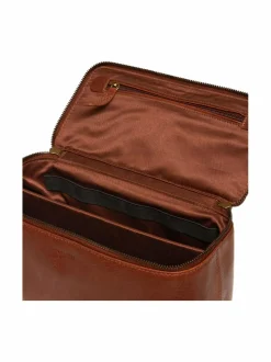 Joshua- nahkainen toilettilaukku, 14 x 25 cm